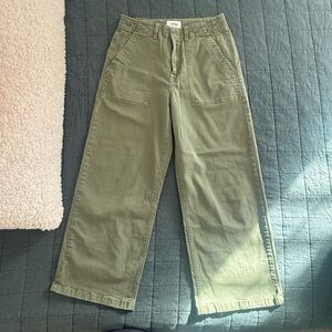 Pistola Olive Green Sofia Wide Leg Pant